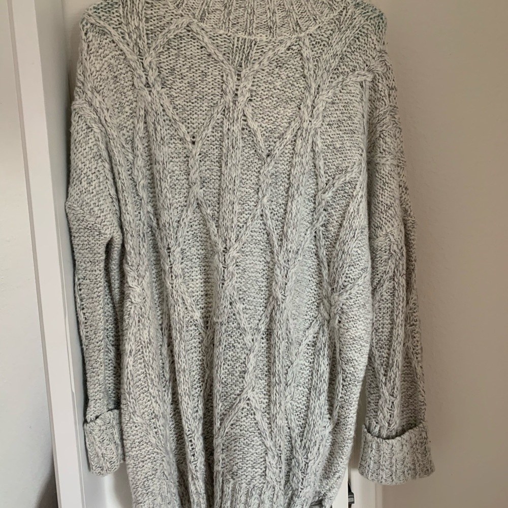 Mock turtleneck Gray sweater